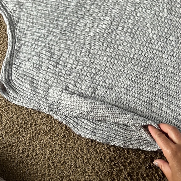 Grey off the shoulder sweater NWT - Picture 6 of 9